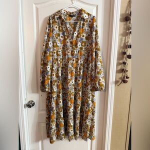 Dokotoo Women’s 70s Retro Style Floral Dress Sz XL. MH-34